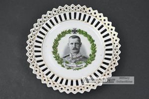 WW1 German patriotic plate „Kronprinz v. Bayern'