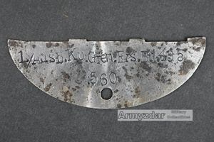 WH Half Dog-tag '1./Ausb.Kp.Gren.Ers.Btl.455'