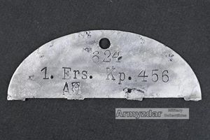 WH Half Dog-tag '1. Ers. Kp. 456'