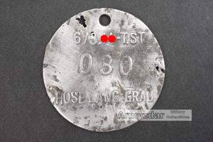 SS Clothing tag 'Hose lang grau'