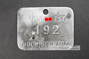 SS Clothing tag 'Rock, Schwarz'