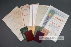 Czechoslovakian decrees and membership cards „J. David'