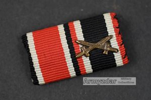 EK II 1939 + KVK mit schw. Ribbon Bar