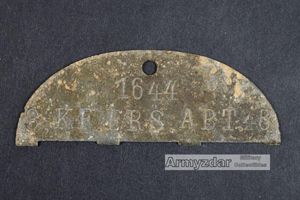 WH Half Dog-tag '3. KF. ERS. ABT. 45'