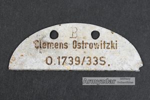 KM Half Dog-tag „O.1739/33S'