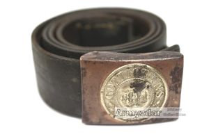 Prussian belt with brass buckle