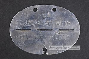 WH Dog-tag 'ST.L.SCH.BTL. 614'
