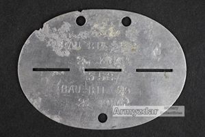 WH Dog-tag ' BAU.-BTL. 79″