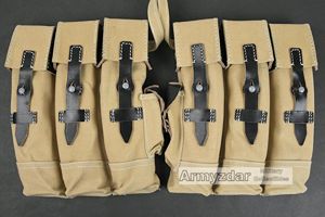 Repro STG 44 Pouches with black leather