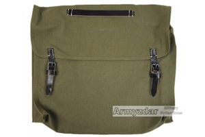 Repro German bag with black leather 'Kleidersack'