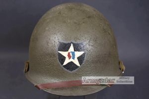 Top Repro WW2 US M1 Helmet with Westinghouse liner'2nd Infantry …