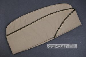 WW2 US Tan Officer Overseas Cap