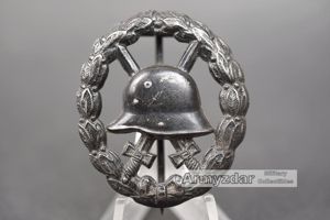 WW1 Verwundetenabzeichen in schwarz 'cut out'