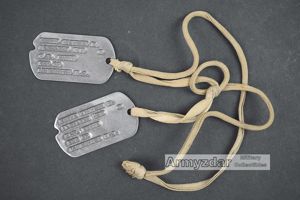 WW2 US Dog-tags 'Burns Stanley E.'