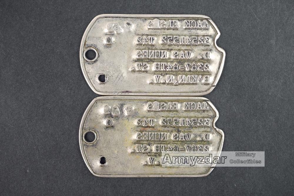 WW2 US Dog-tags 'Jack Elsas' — image 2
