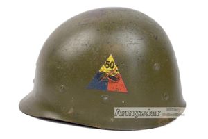 WW2 US Helmet liner MSA „50th Armored Division'