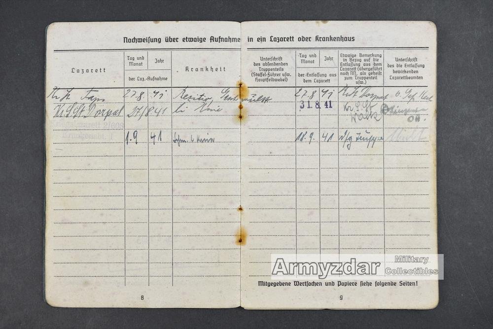 LW Soldbuch „Ln.Fspr.Ers.Kop.mot.17/13 Nbg.' — image 6