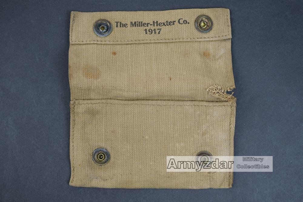US M1910 Tan first aid pouch 'The Miller-Hexter Co.1917' — image 2