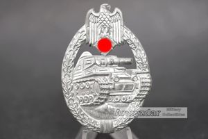 Panzerkampfabzeichen in silber 'Flatback'