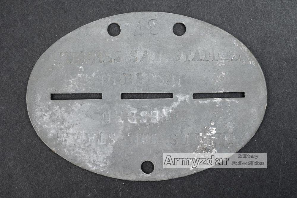 WH Dog-tag „HEERES SAN. STAFFEL DRESDEN' — image 2