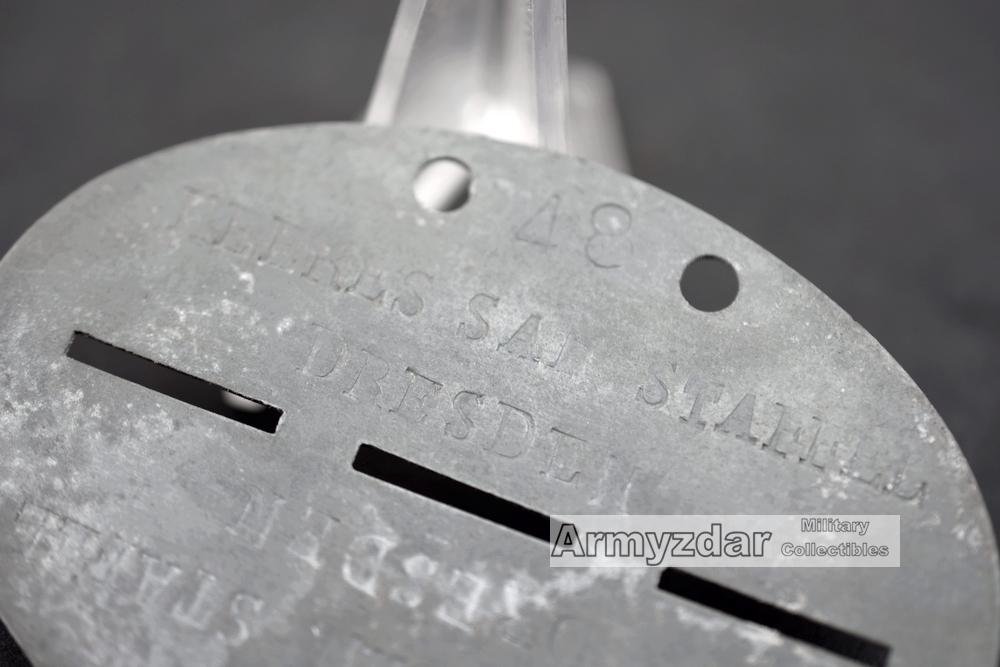 WH Dog-tag „HEERES SAN. STAFFEL DRESDEN' — image 4