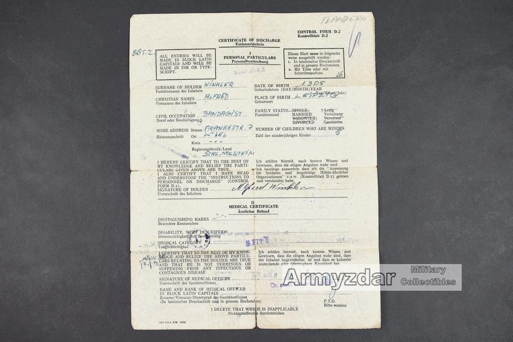 LW Wehrpaß „Fla. M. G. Res. R. 114' — image 16