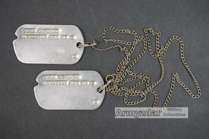 WW2 US Dog-tags 'John C. Pirog'