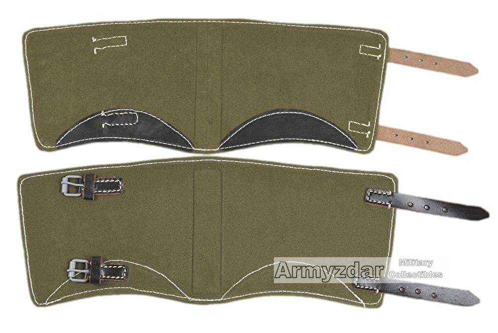 Repro German gaiters with black leather — image 2