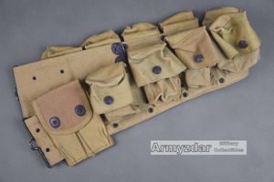 US M1917 Medical belt „MILLS, Eagle snaps'