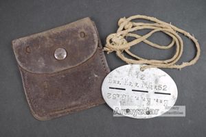LW Dog-tag 'Ers. Kp. F. M.G. s. 52'