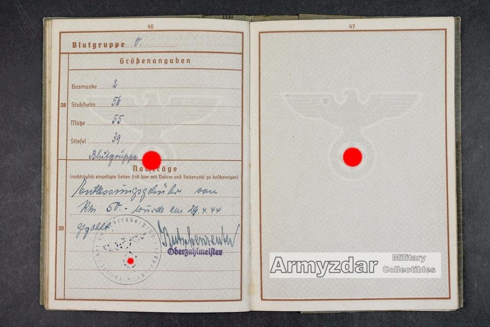 WH Wehrpaß „6./Pz.Ausb.Abt.18' — image 12