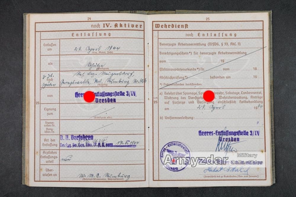 WH Wehrpaß „6./Pz.Ausb.Abt.18' — image 9