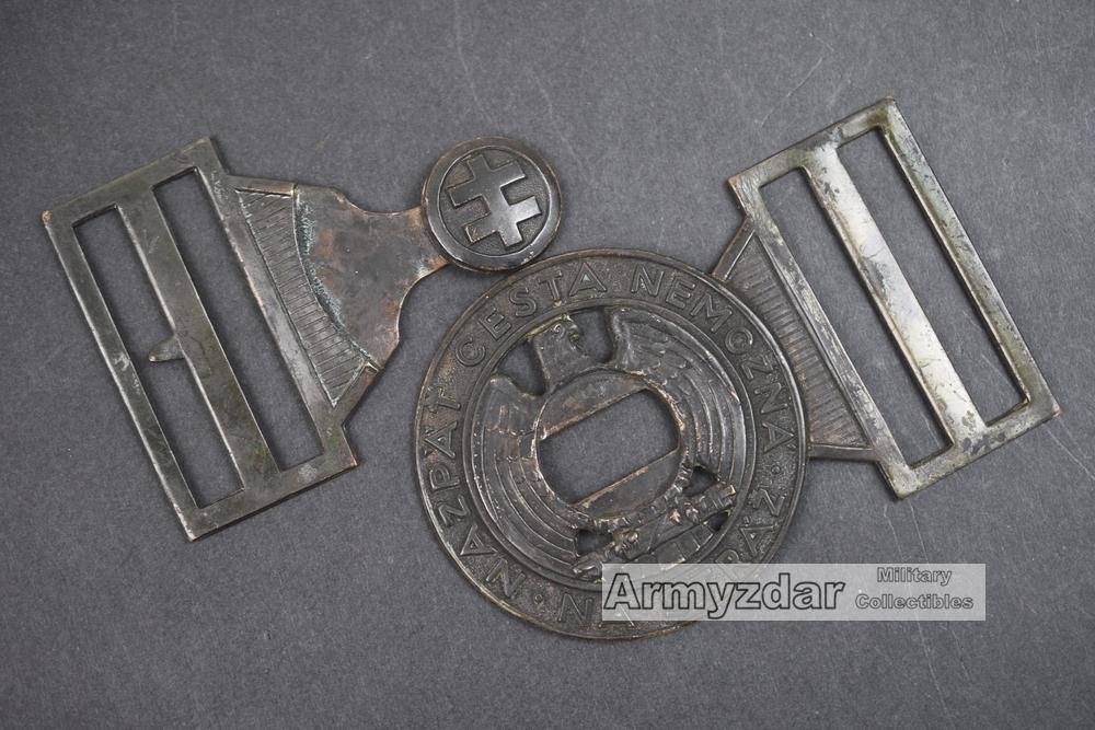 Slovak bronze buckle 'Hlinkova mládež' — image 3