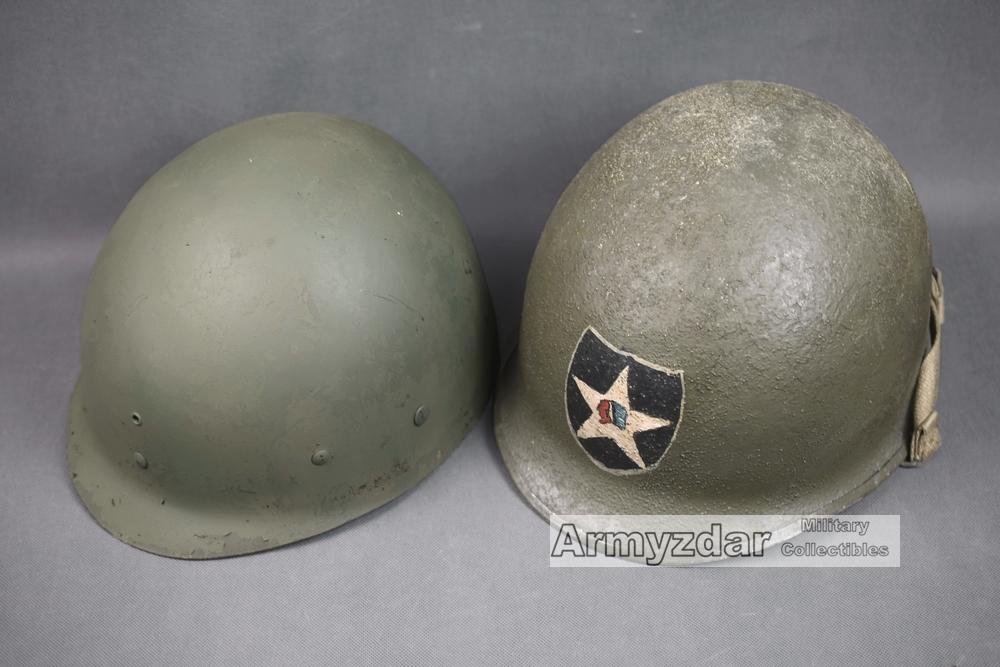 Top Repro WW2 US M1 Helmet with Westinghouse liner'2nd Infantry Division' nr.2 — image 2