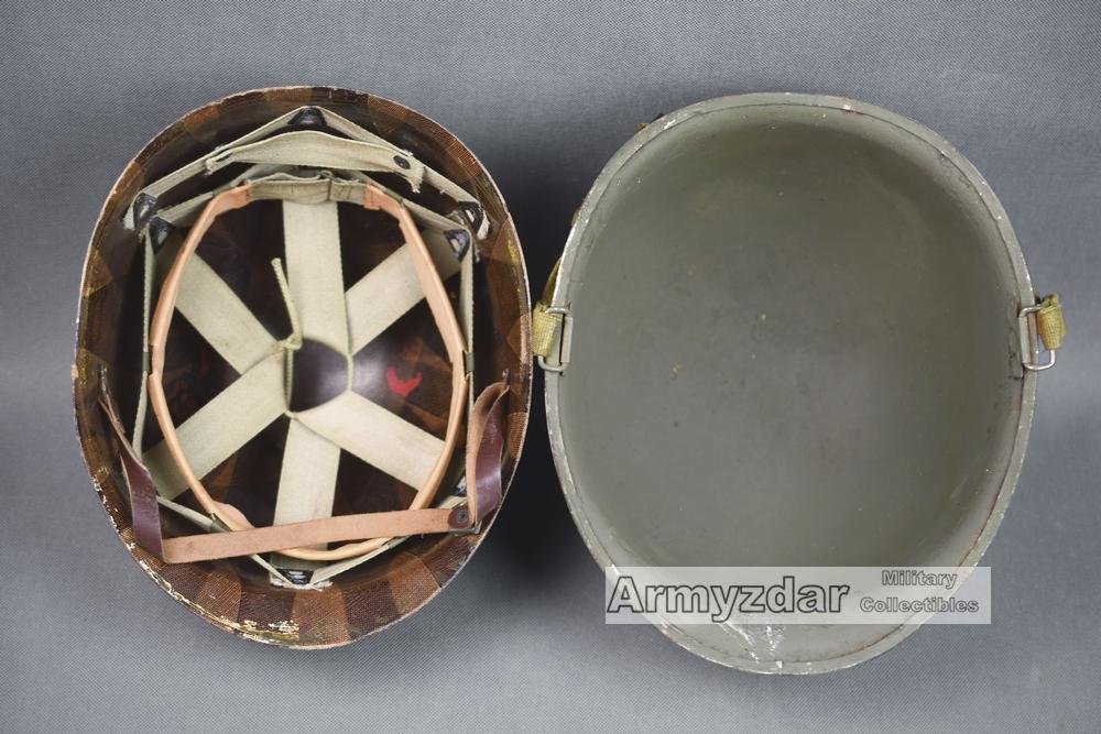 Top Repro WW2 US M1 Helmet with Westinghouse liner'2nd Infantry Division' nr.1 — image 4