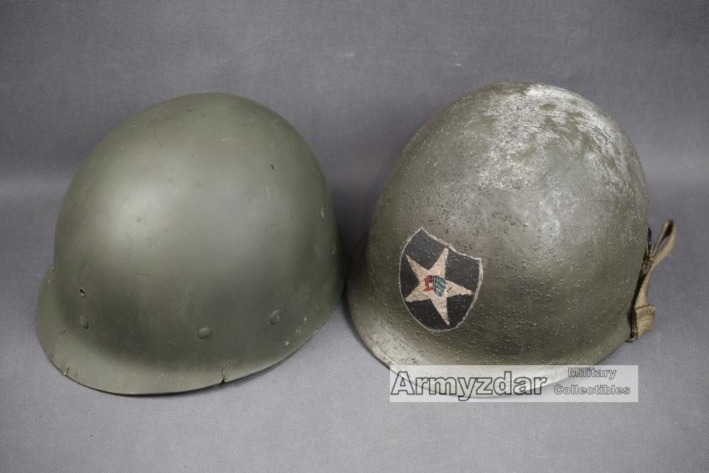 Top Repro WW2 US M1 Helmet with CAPAC liner'2nd Infantry Division' nr.3 — image 2