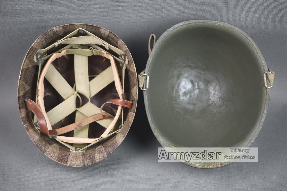 Top Repro WW2 US M1 Helmet with CAPAC liner'2nd Infantry Division' nr.3 — image 4