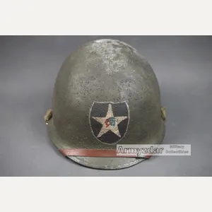 Top Repro WW2 US M1 Helmet with CAPAC liner'2nd Infantry …