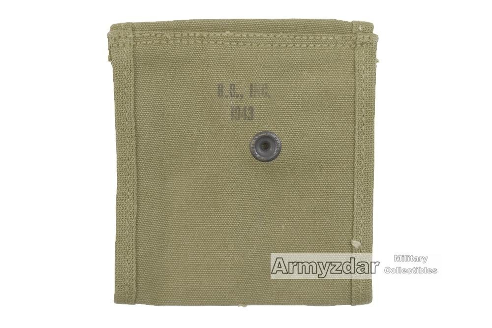 US M1 Tan magazine pouch 'B.B., INC. 1943' — image 2