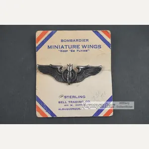 WW2 US Air Force Bombardier Miniature Wings „Sterling'