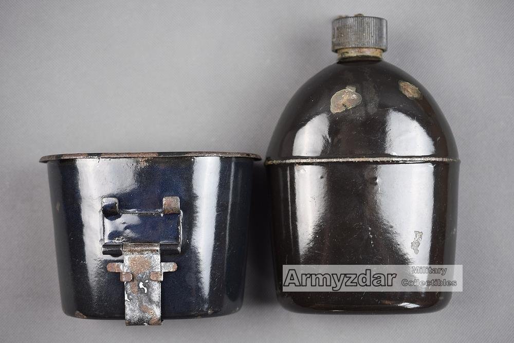 US M1910 Enamel Canteen + cup — image 2