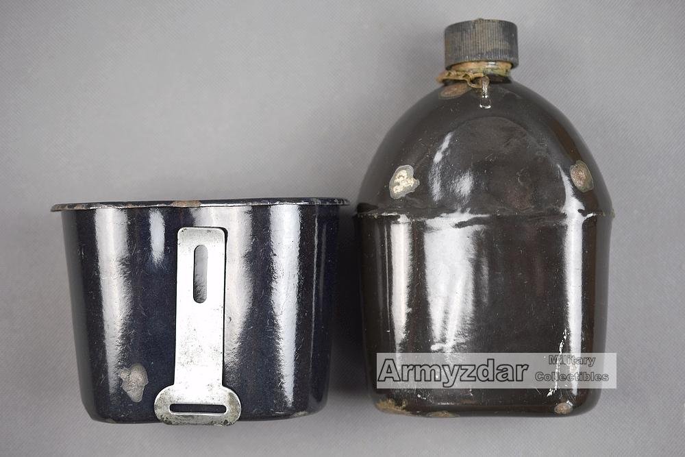 US M1910 Enamel Canteen + cup — image 3