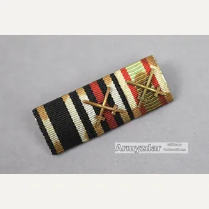 EK II 1914+Frontkämpfer Kreuz+PRO DEO ET PATRIA Ribbon Bars