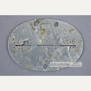WH Dog-tag „7./ Kf. Ers. Abt. 6'