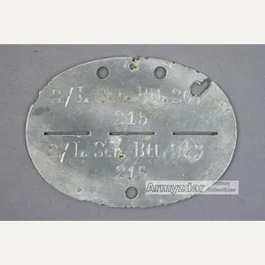 WH Dog-tag „2./L. Sch. Btl. 267'