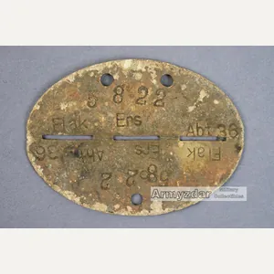 LW Dog-tag „Flak. Ers. Abtl. 33'
