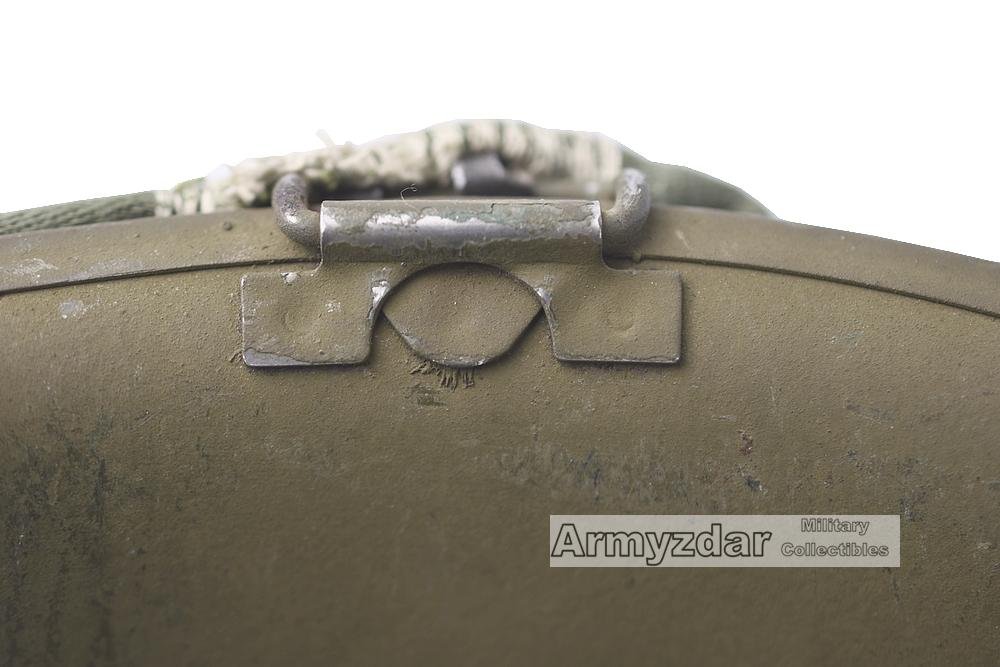Vietnam US M1 Helmet with OD cover — image 11