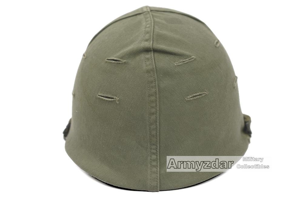 Vietnam US M1 Helmet with OD cover — image 2