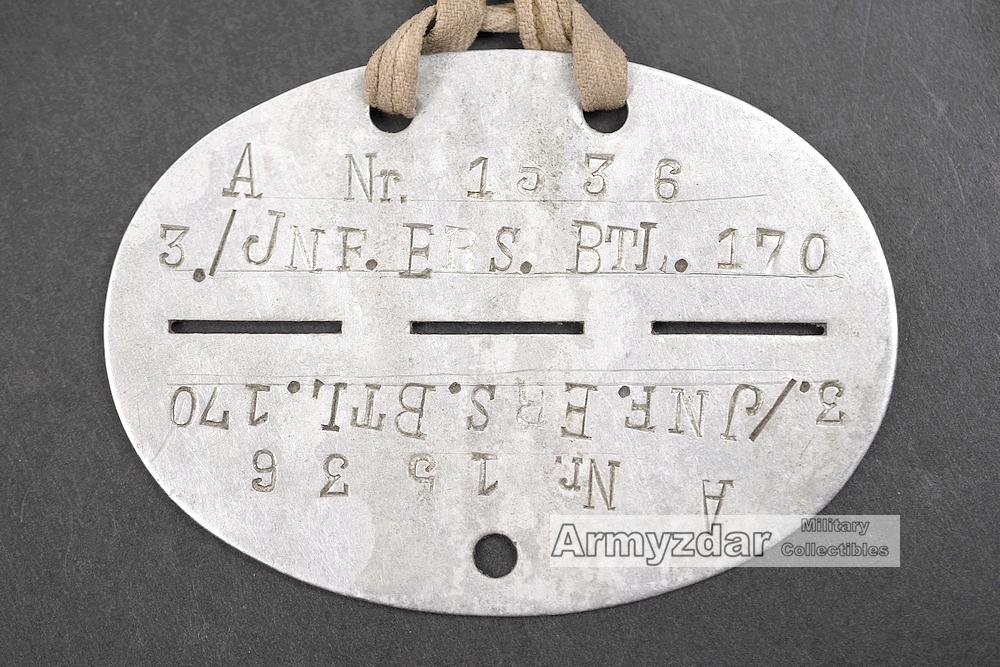 WH Dog-tag „3./INF.ERS.BTL. 170' — image 2