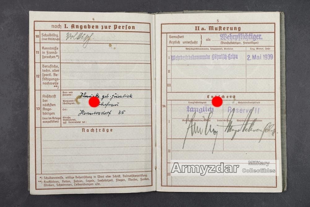 WH Wehrpaß „5./J.R.455' — image 4